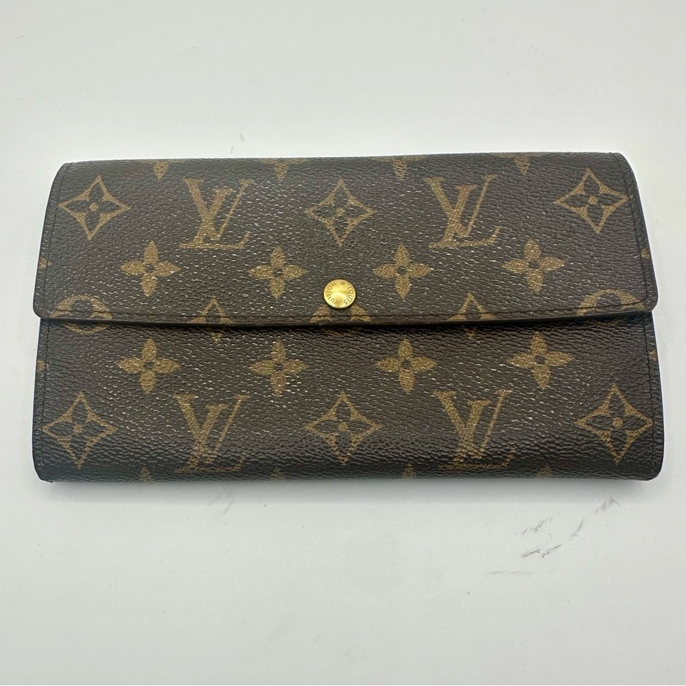 Louis Vuitton Sarah Long Monogram Wallet with Certificate of Authenticity